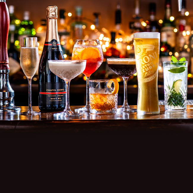 Wine & Drinks menu at The Wicked Lady