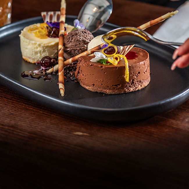 Dessert menu at The Wicked Lady